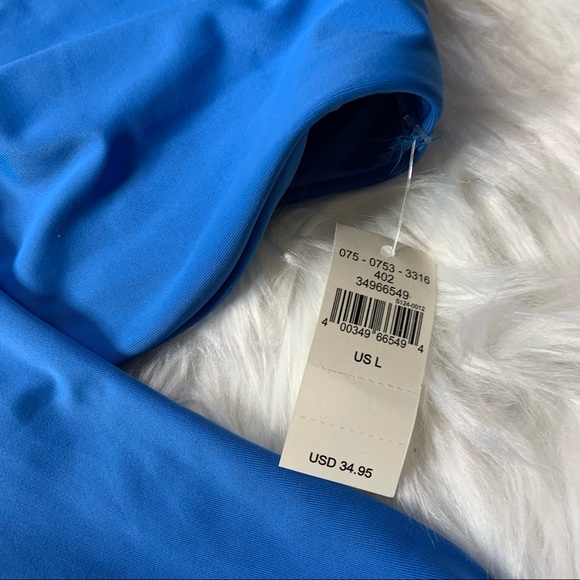 Aerie Blue Wrap Bikini Top Large NWT - Picture 3 of 7